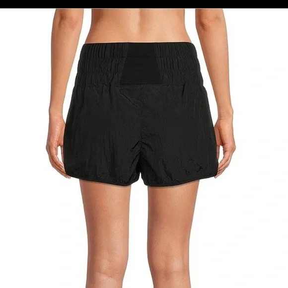 Free People Movement The Way Home High Rise Pull On Shorts Black XS like new - Picture 2 of 8